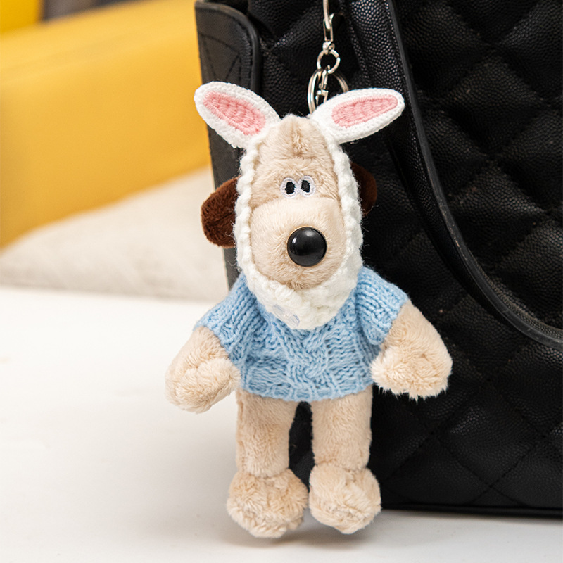 Children's schoolbag plush pendant, cute travel backpack keychain, plush toy pendant, animal pendant, children's toy Specification image
