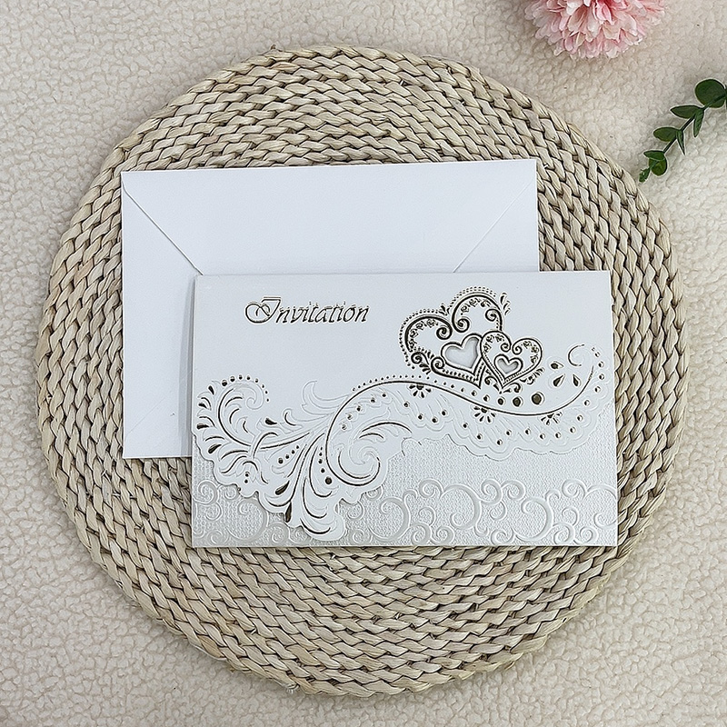 结婚请柬/邀请函/厂家直销/烫金/浮雕/定制/现货/非洲/信封白底实物图