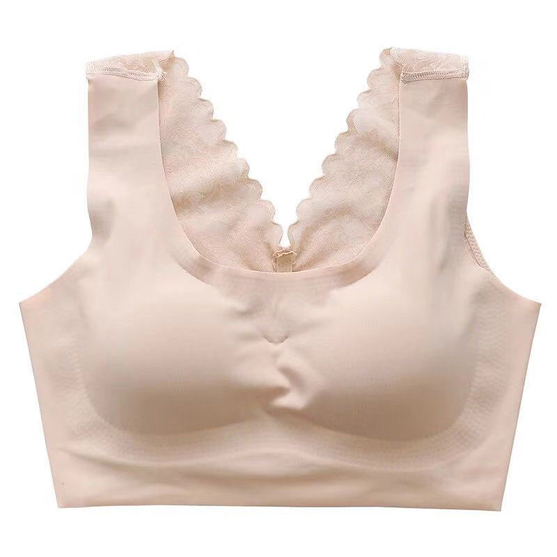 Yiwu Good Goods Wlx-B-3B Lace Bra Set Bra Double-Edged Fabric Bra Three-Row Buckle Bra 53345