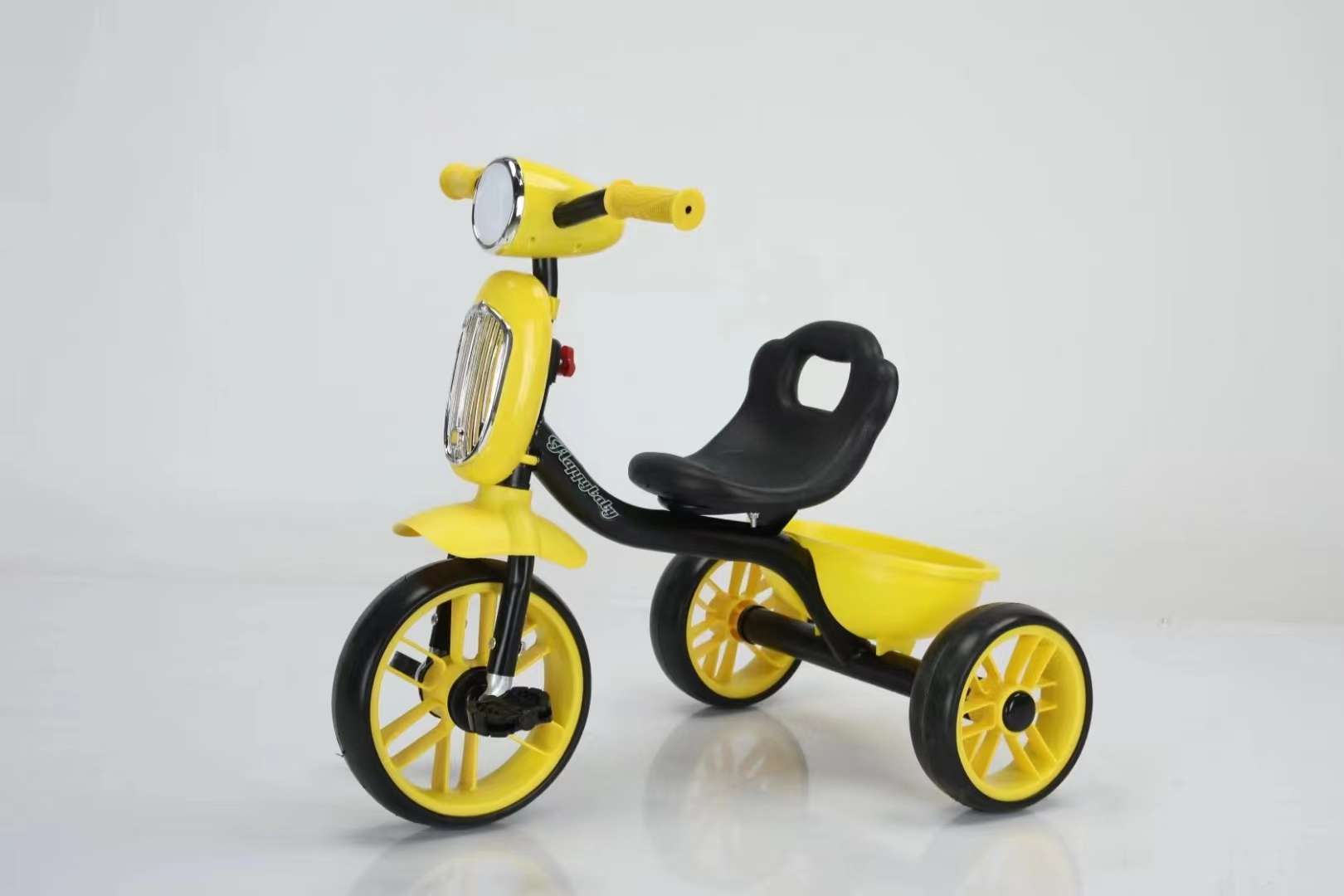 ¡Productos genuinos especiales! Triciclo de tubo de acero, PP+PE super ruedas resistentes al desgaste, donde los detalles del material de PP, la luz de la música se enciende con un botón, venta flash, ¡Te arrepentirás si no compras! details Picture