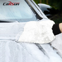 汽车洗车羊毛绒手套双面擦车打蜡多用途加厚清洗工具清洁手套