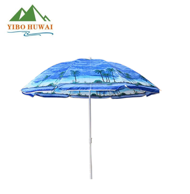 Yibo outdoor stall watermelon umbrella, courtyard leisure sun protection and shade umbrella, outdoor outing, seaside rest, beach umbrella Application Scenario
