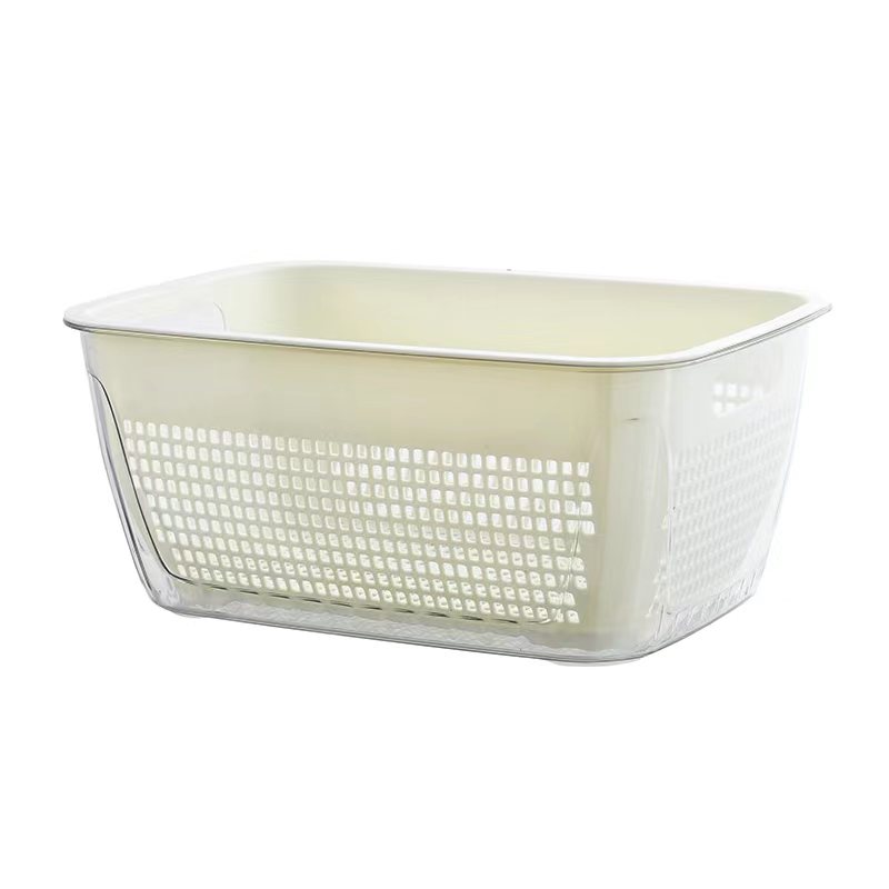 家用蔬菜厨房洗菜篮果蔬沥水盘沥水筐果蔬食物收纳篮图