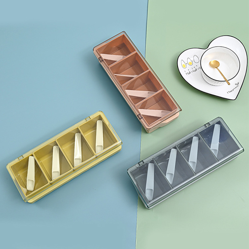 L59-538 Kitchenware seasoning jar, household high-appearance-level storage seasoning bottle, creative dipping sauce seasoning box set meal details Picture