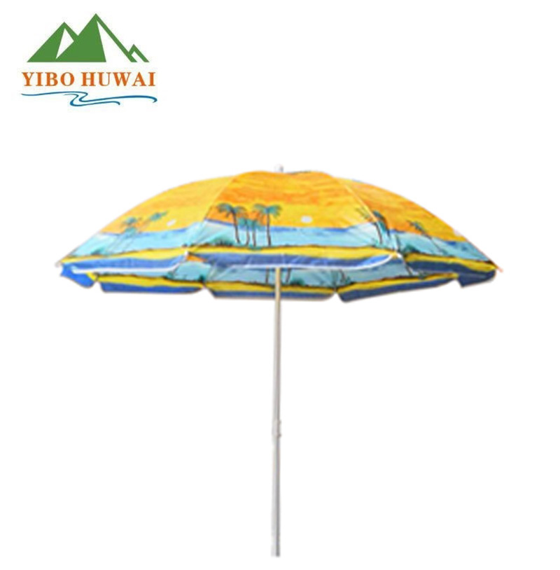 Yibo outdoor stall watermelon umbrella, courtyard leisure sun protection and shade umbrella, outdoor outing, seaside rest, beach umbrella details Picture