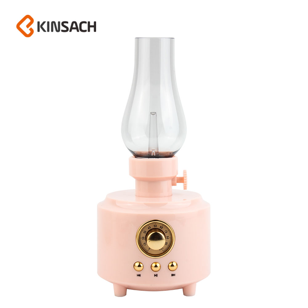 KINSACA星之源新款煤油灯蓝牙音箱 FM无线插卡户外露营地复古音响跨境外贸