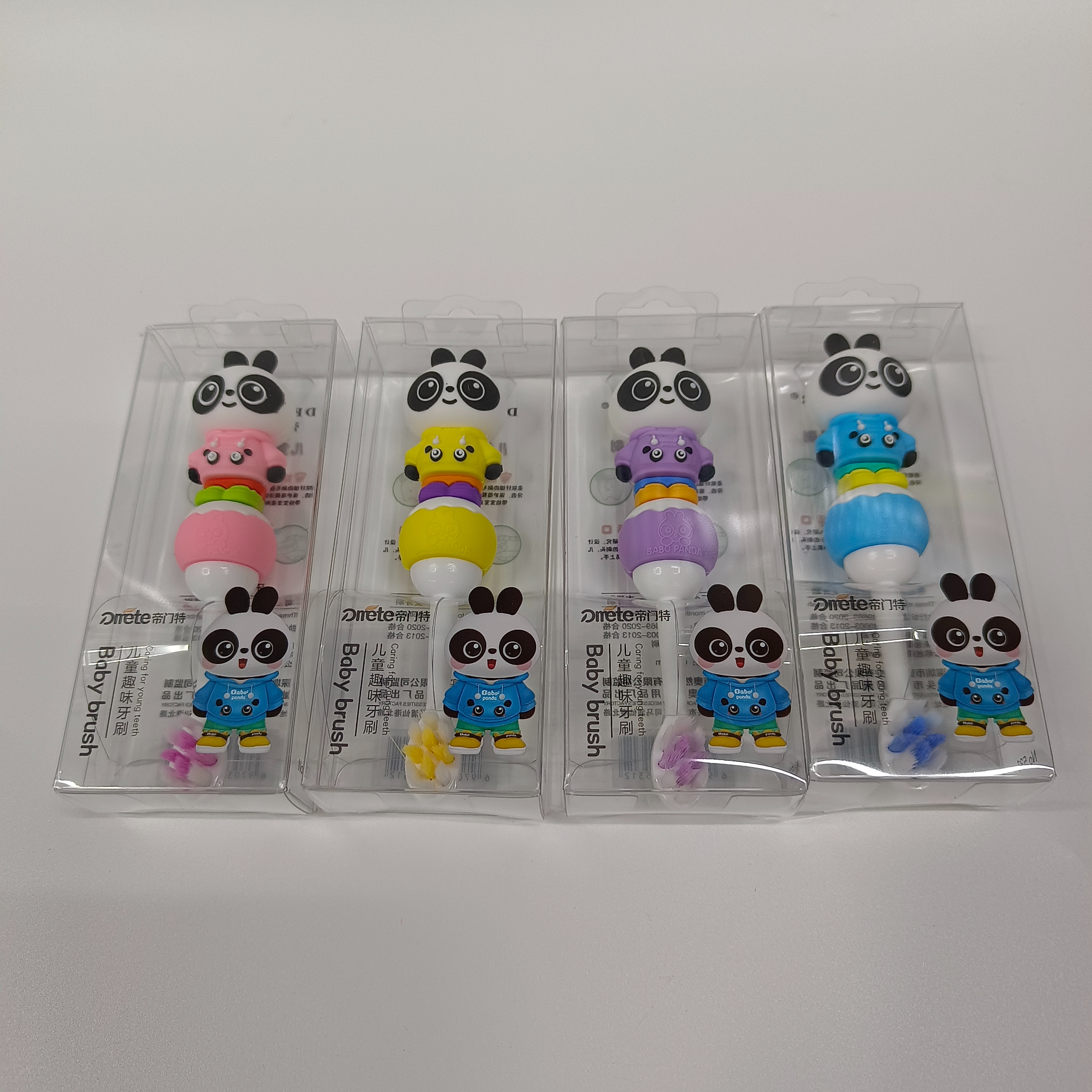义乌牙刷批发 帝门特531儿童可爱牙刷熊猫卡通柄软毛清洁口腔牙刷详情10