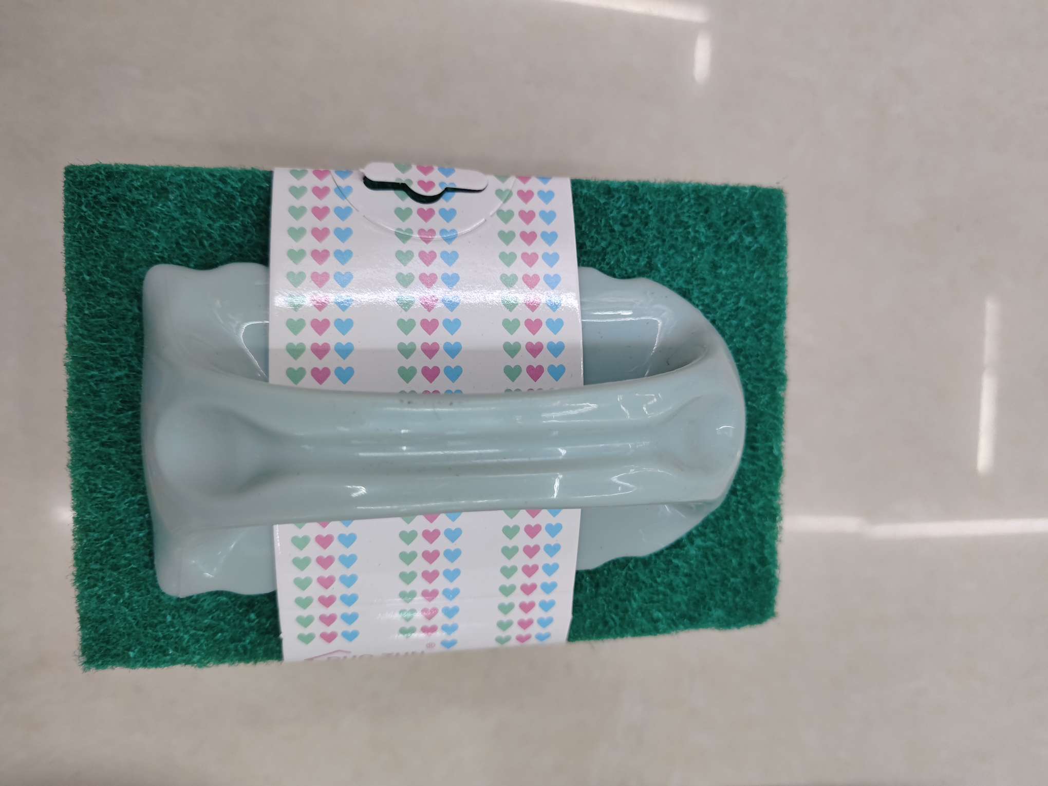 Item No. : JSJFW-803 Sink brush Sponge cleaning brush with handle, pot brush 20 pieces 0.6 color scouring pads plus one replaceable handle