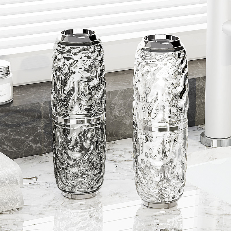 S44-ST2004-1 Glacier Pattern Toothbrush Cup, Home couple Mouthwash Cup, Light Luxury toothbrush Cup, Washbasin Cup, cup storage