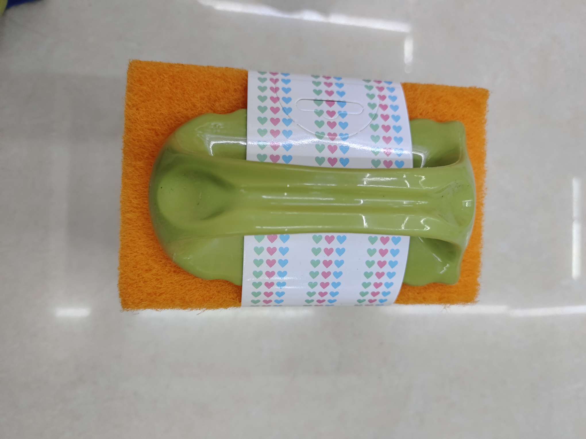 Item No. : JSJFW-803 Sink brush Sponge cleaning brush with handle, pot brush 20 pieces 0.6 color scouring pads plus one replaceable handle detail image 4