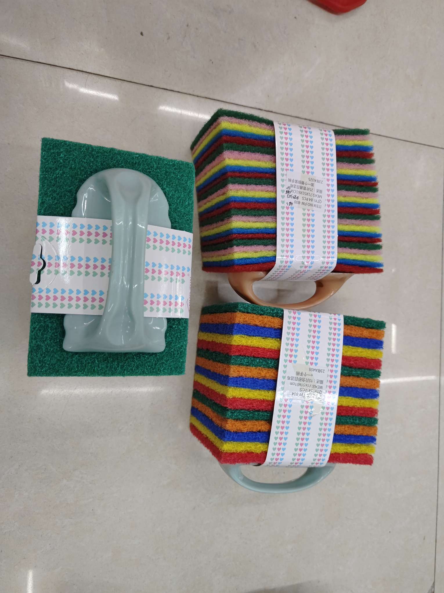 Item No. : JSJFW-32 Handle Sink Brush Sponge Cleaning Brush, Pot Brush, Multi-functional Brush detail image 11