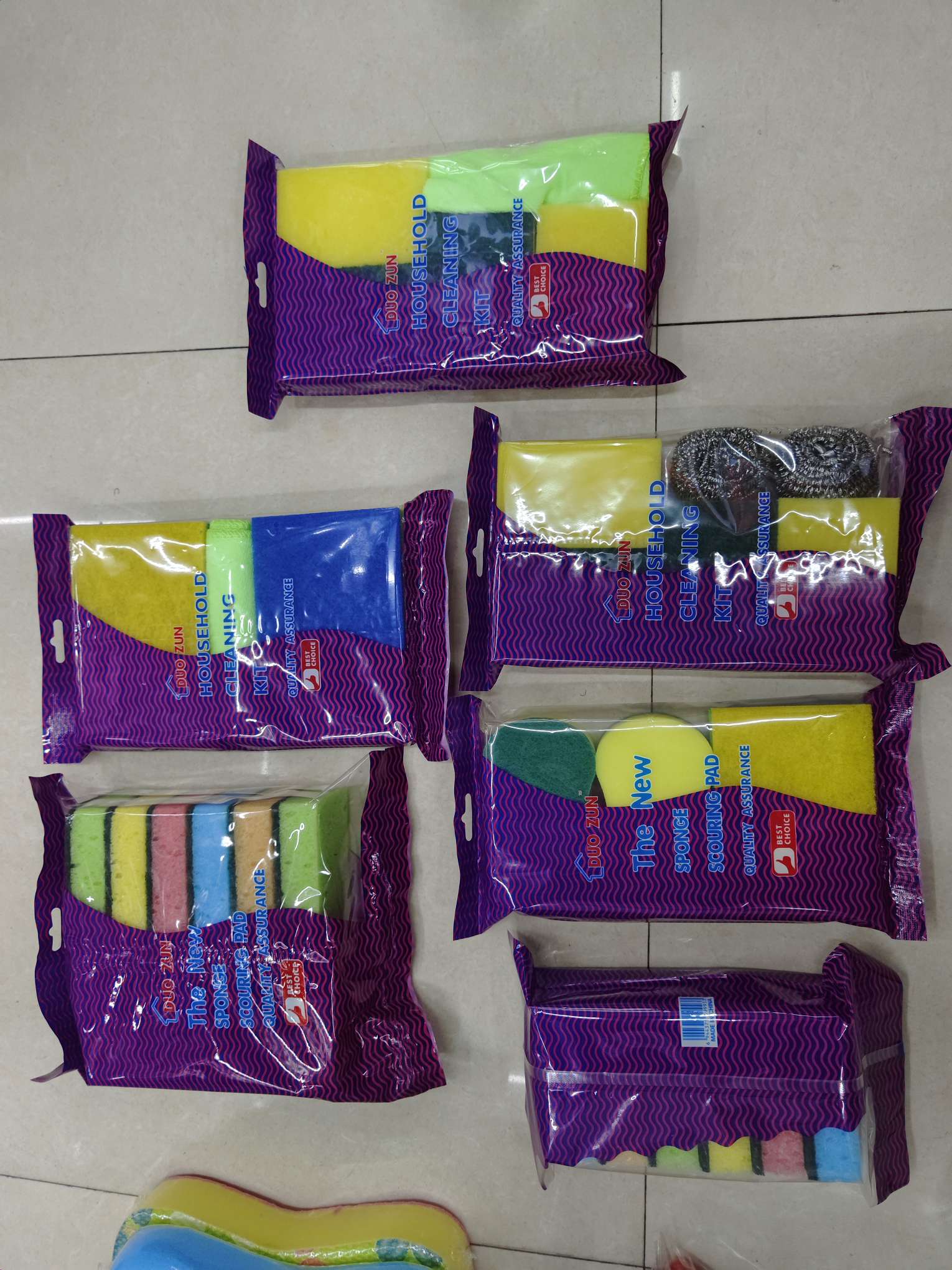 Item No. : JSJFW-337 Large 8-shaped small hole mesh sponge cleaning brush, pot brush, 1 piece per blister packaging detail image 15