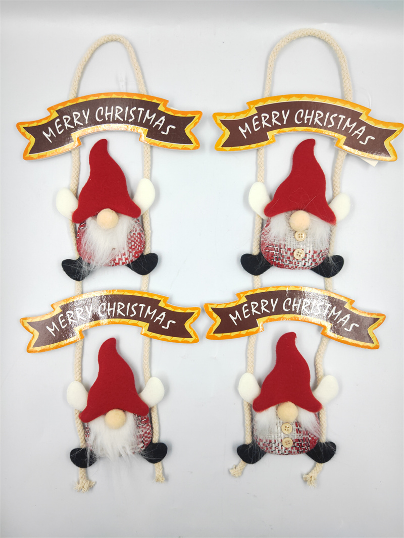 Xiangzhou Christmas Factory offers direct sales of Christmas doll pendants, Christmas fabric figurines, Santa Claus, snowman and reindeer fabric pendants Item Picture