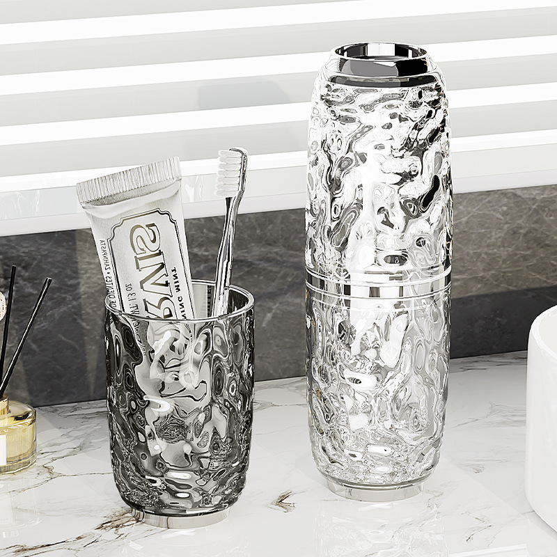 S44-ST2004-1 Glacier Pattern Toothbrush Cup, Home couple Mouthwash Cup, Light Luxury toothbrush Cup, Washbasin Cup, cup storage detail image 2