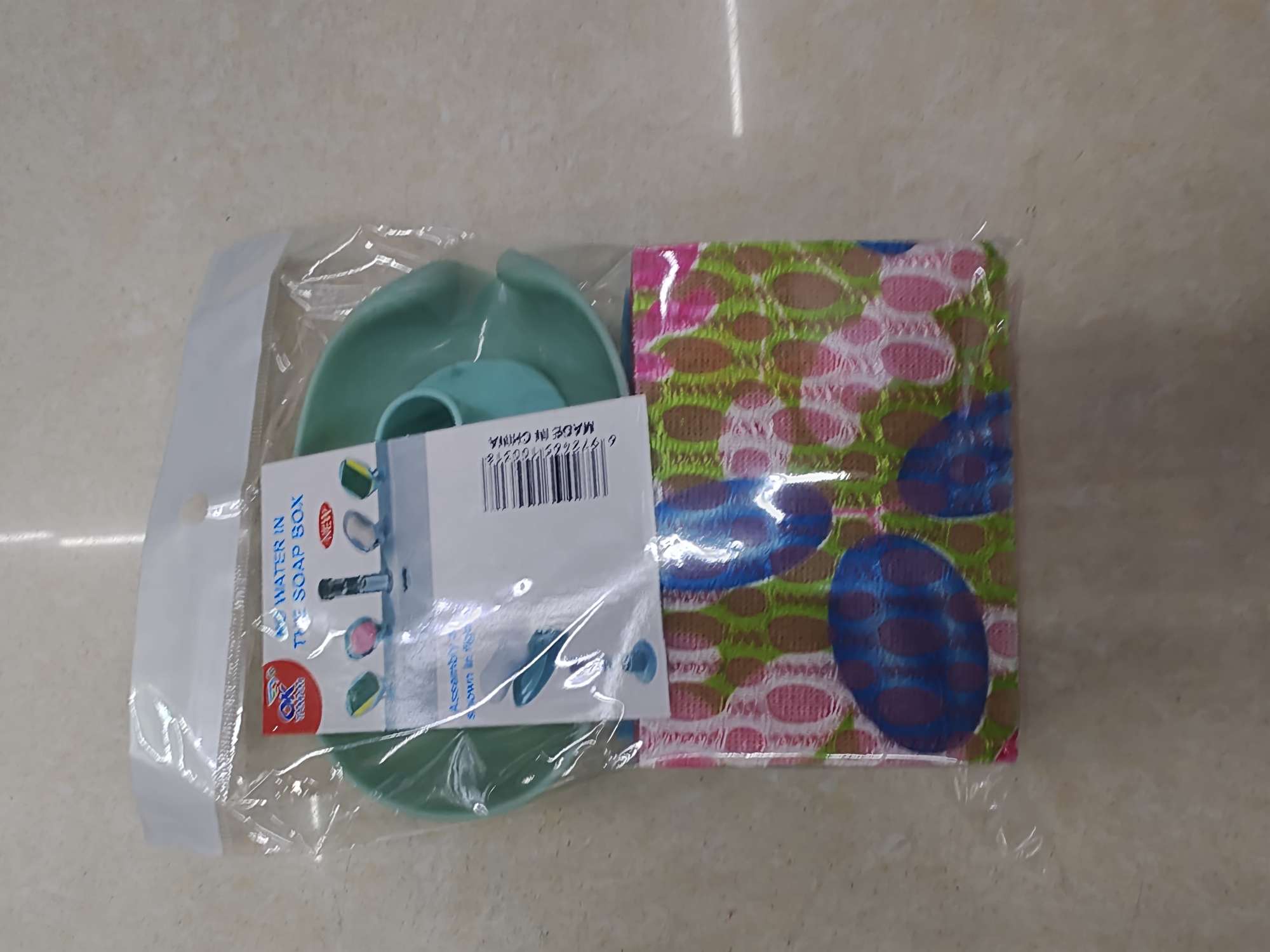 Item No. : JSJFW-337 Large 8-shaped small hole mesh sponge cleaning brush, pot brush, 1 piece per blister packaging detail image 9
