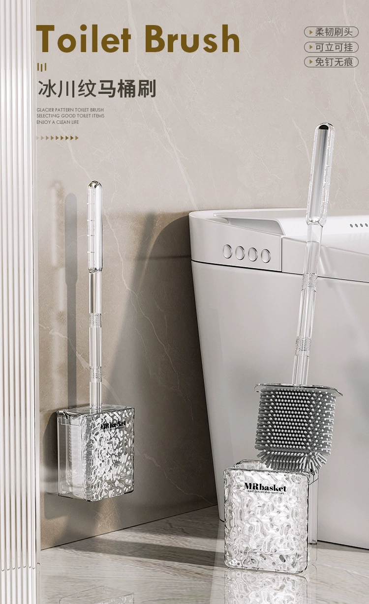 S44-S2310597 New corrugated toilet brush, a household toilet cleaning wonder without dead corners, wall-mounted toilet brush detail image 2