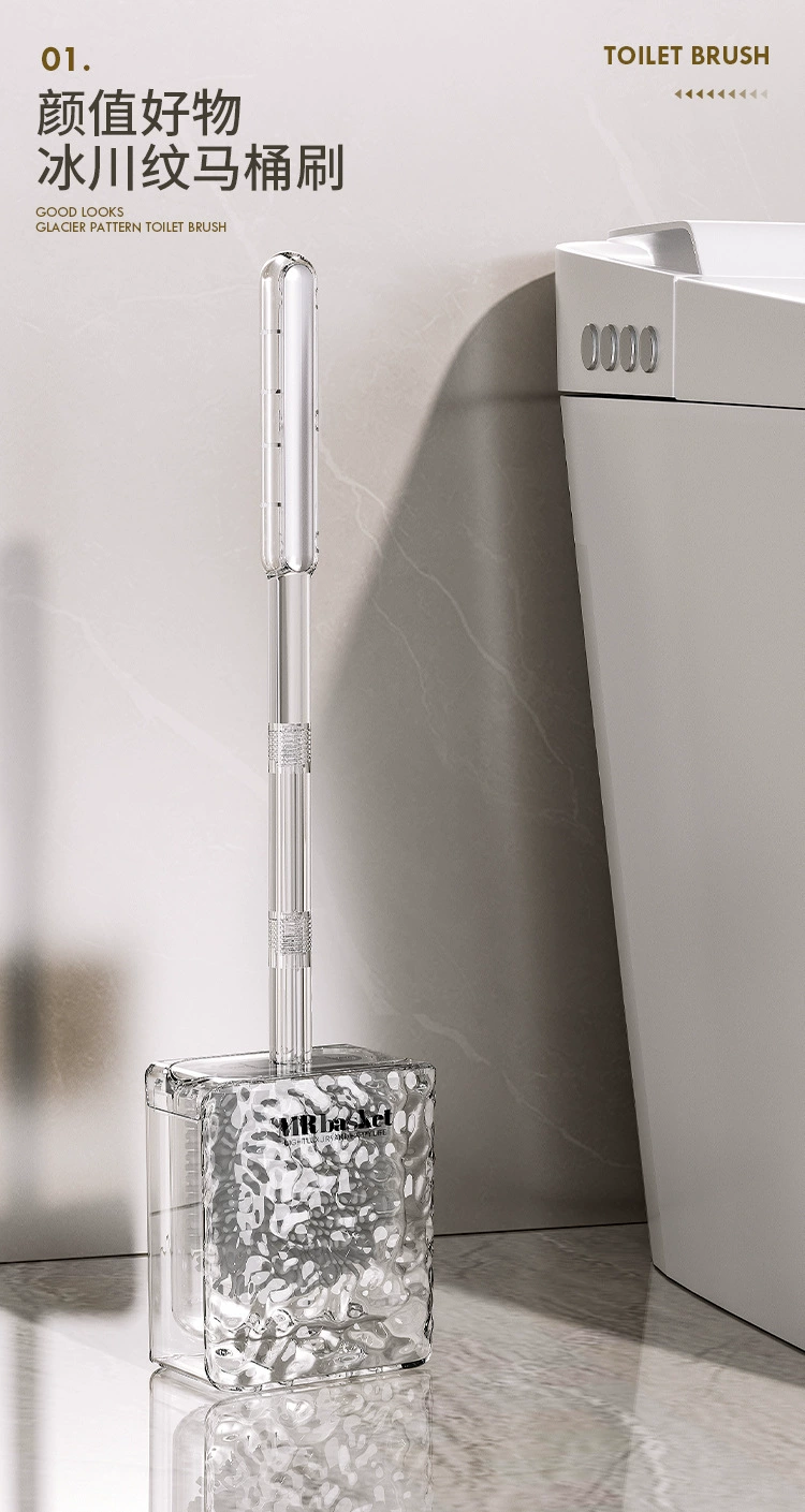 S44-S2310597 New corrugated toilet brush, a household toilet cleaning wonder without dead corners, wall-mounted toilet brush Application Scenario
