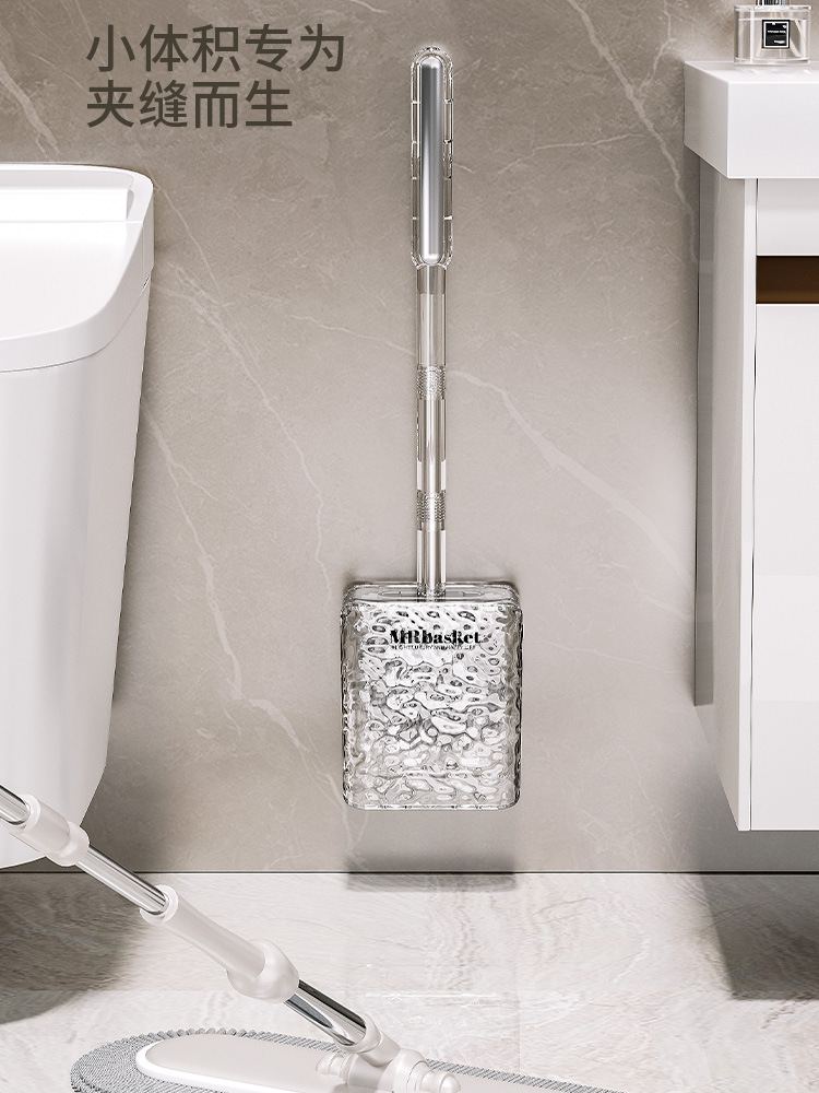 S44-S2310597 New corrugated toilet brush, a household toilet cleaning wonder without dead corners, wall-mounted toilet brush details Picture