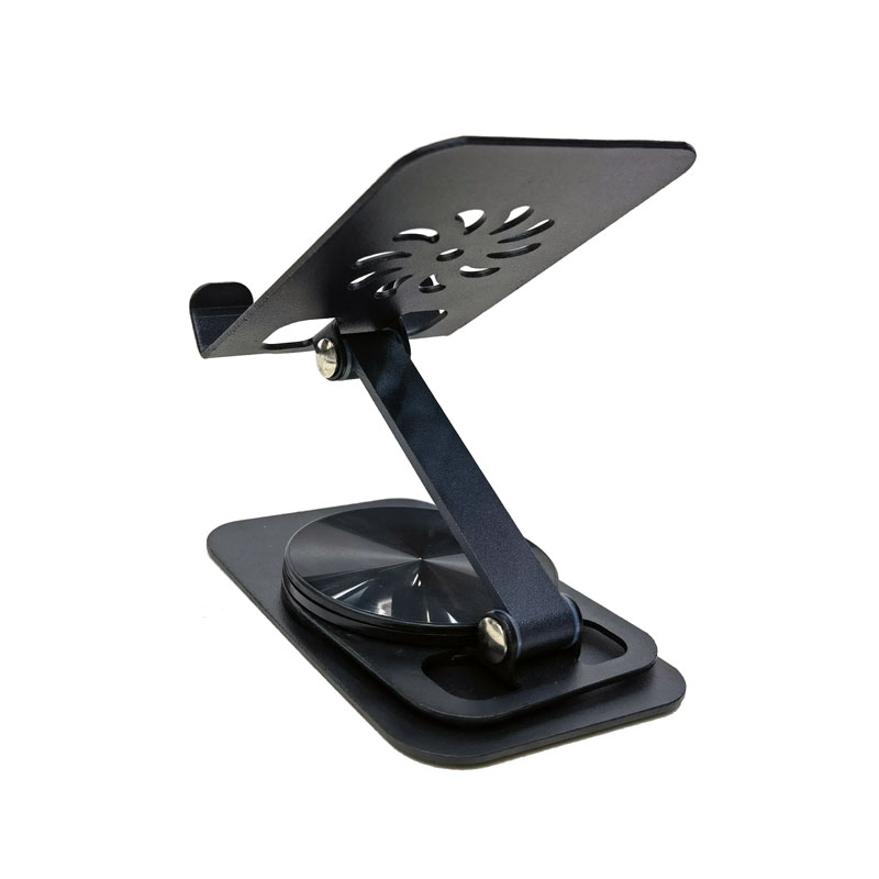 YL-904R Iron desktop folding phone Stand, Metal rotatable phone stand, IPAD tablet desktop phone stand, lazy person's stand Item Picture
