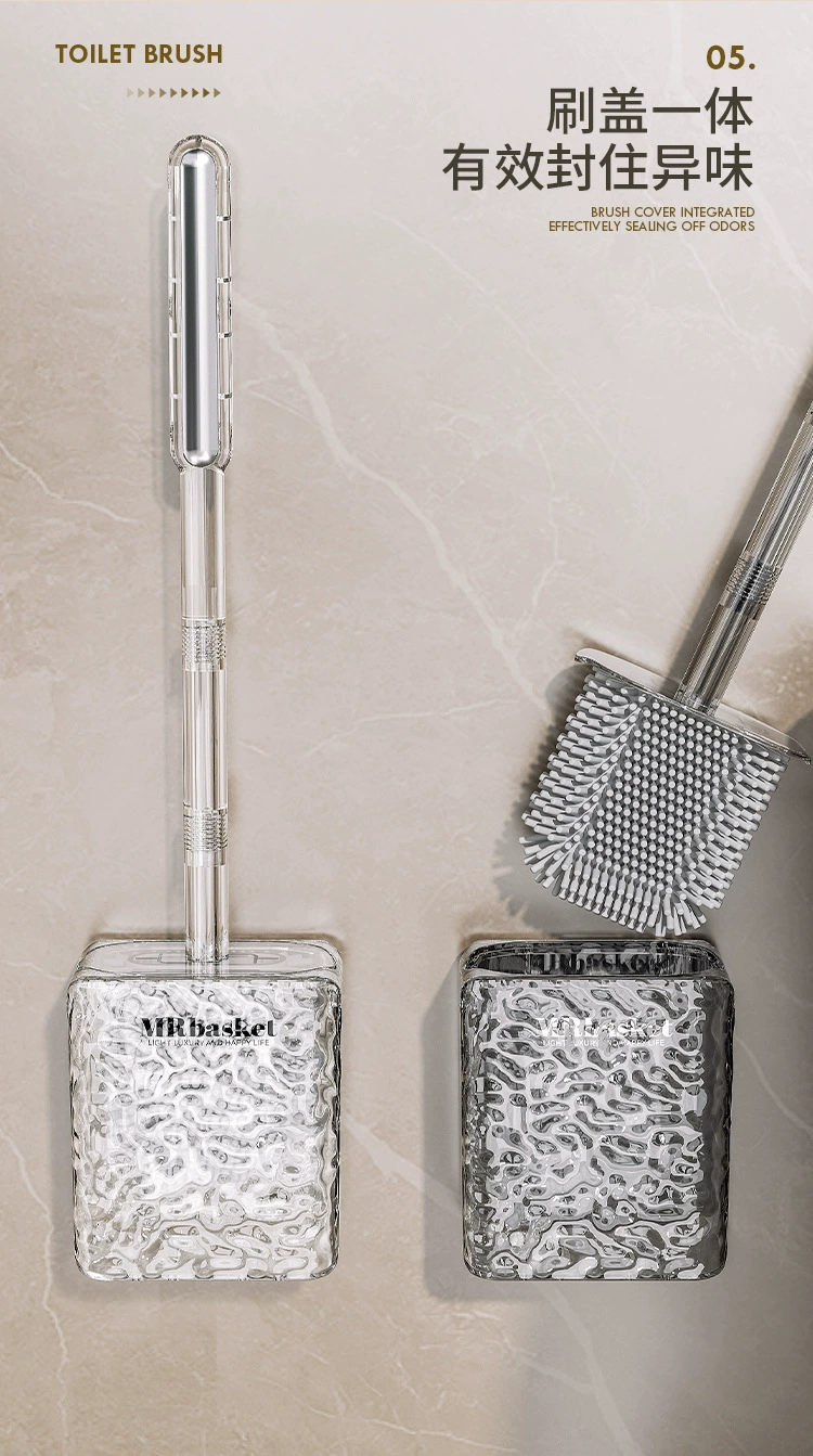 S44-S2310597 New corrugated toilet brush, a household toilet cleaning wonder without dead corners, wall-mounted toilet brush detail image 6
