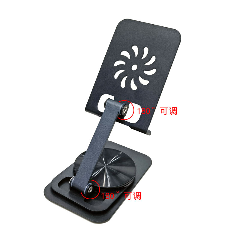 YL-904R Iron desktop folding phone Stand, Metal rotatable phone stand, IPAD tablet desktop phone stand, lazy person's stand details Picture