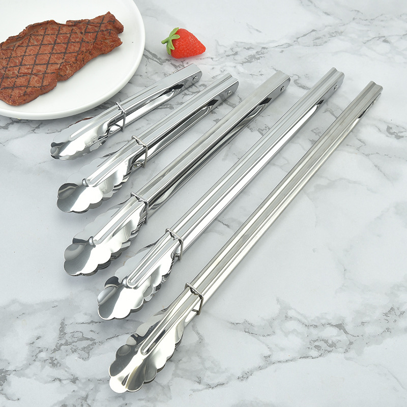 DF99137 Food Clamp, multi-functional stainless steel food clamp, outdoor barbecue clamp, carbon clamp, restaurant buffet clamp, grilled meat clamp, food clamp wholesale, DF TRADING HOUSE Specification image