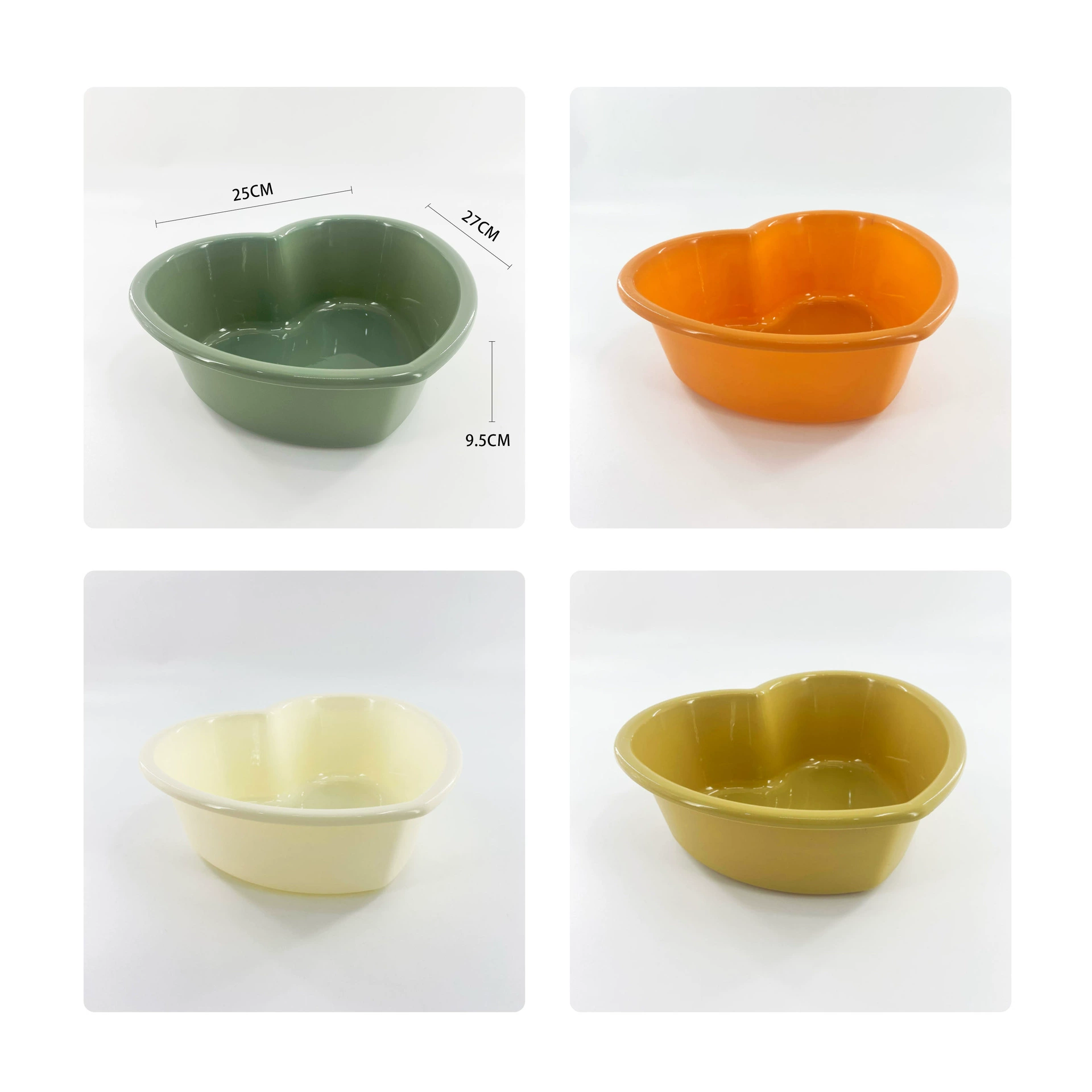 Y165-8002塑料脸盆婴儿成人洗脸盆学生宿舍洗衣盆桃心盆洗脚盆详情图4