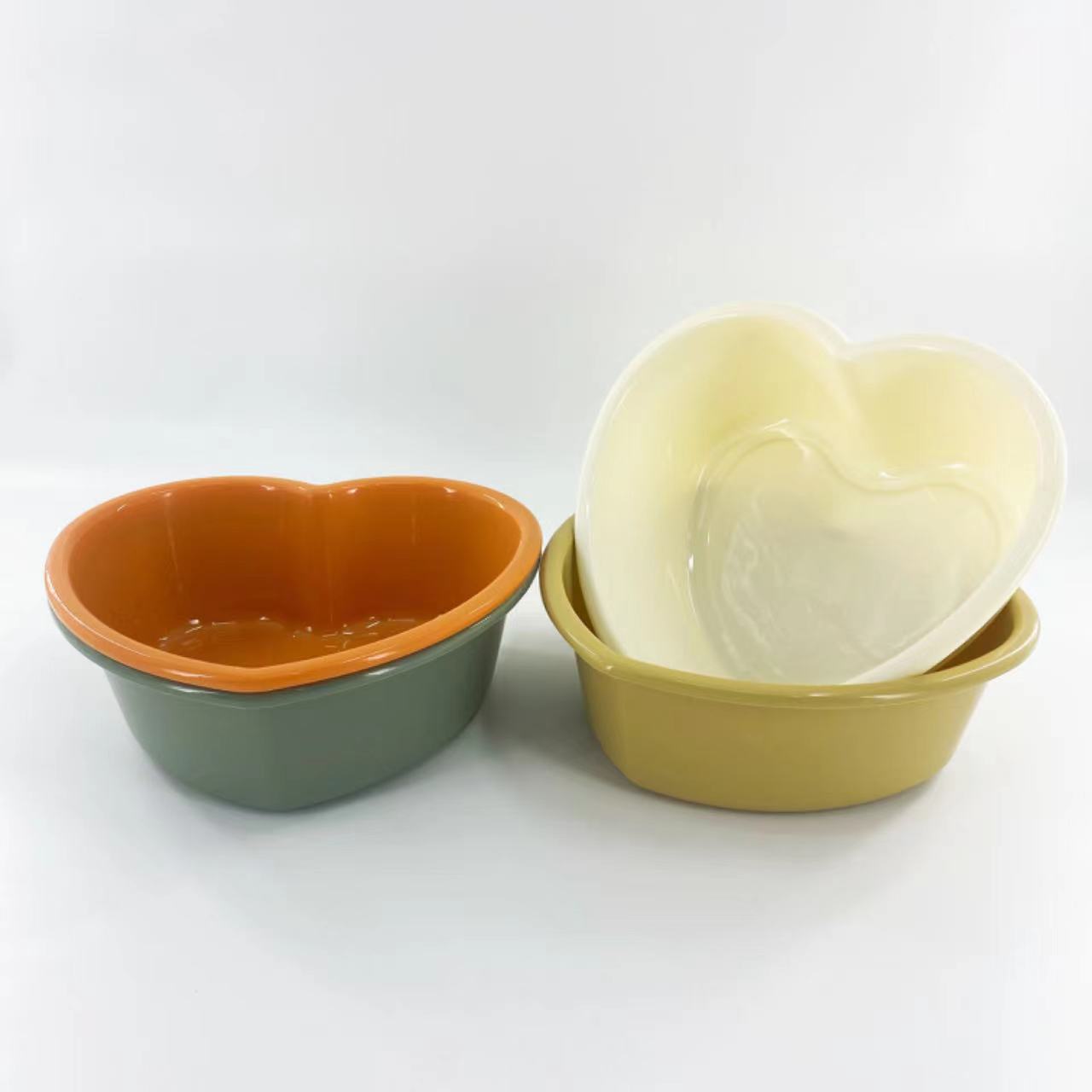 Y165-8002塑料脸盆婴儿成人洗脸盆学生宿舍洗衣盆桃心盆洗脚盆详情图7