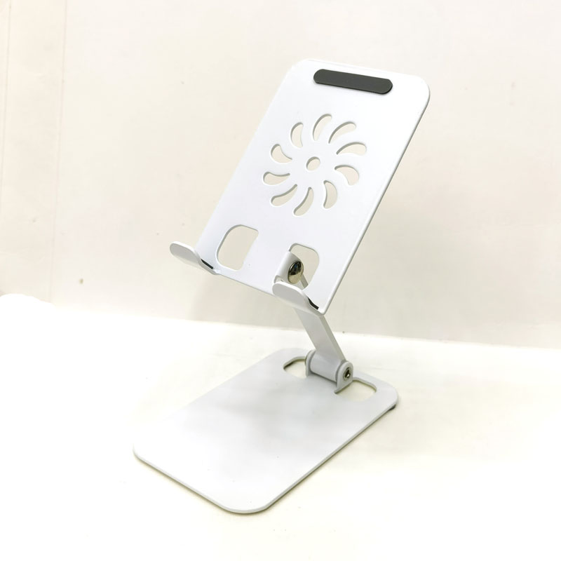 YL-904 Iron Desktop Folding phone Stand, Metal rotatable phone stand, IPAD tablet desktop phone stand, lazy person's stand details Picture