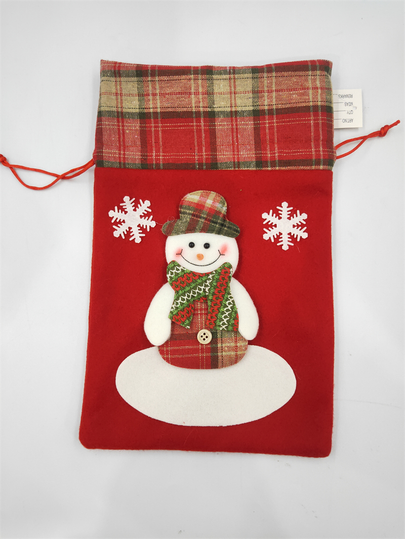 Cheung Chau Christmas Christmas Decorations Santa Claus Snowman Small Socks Christmas Tree Pendant Christmas Stocking Gift Bag Christmas Bag