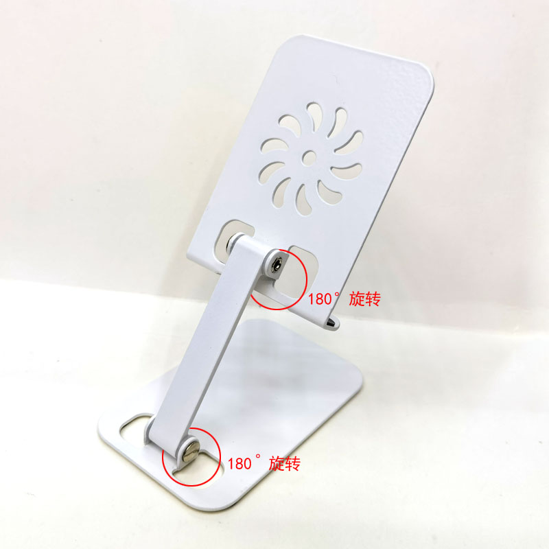 YL-904 Iron Desktop Folding phone Stand, Metal rotatable phone stand, IPAD tablet desktop phone stand, lazy person's stand Specification image