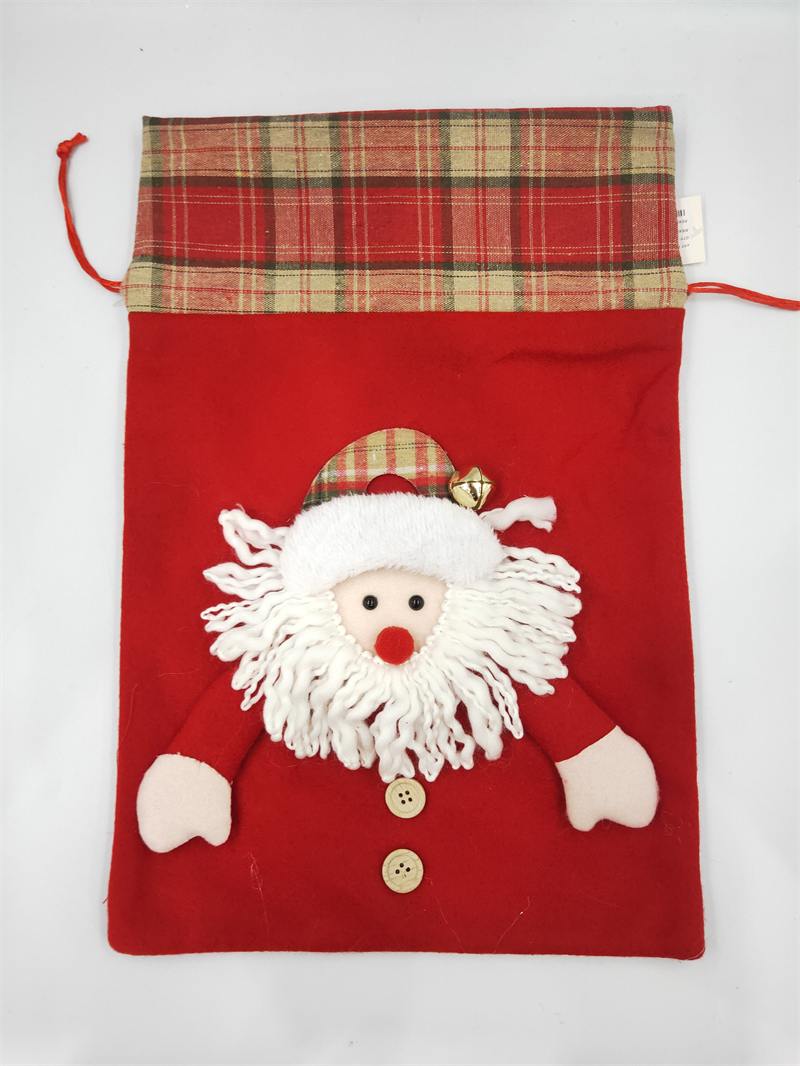 Cheung Chau Christmas Christmas Decorations Santa Claus Snowman Small Socks Christmas Tree Pendant Christmas Stocking Gift Bag Christmas Bag Item Picture