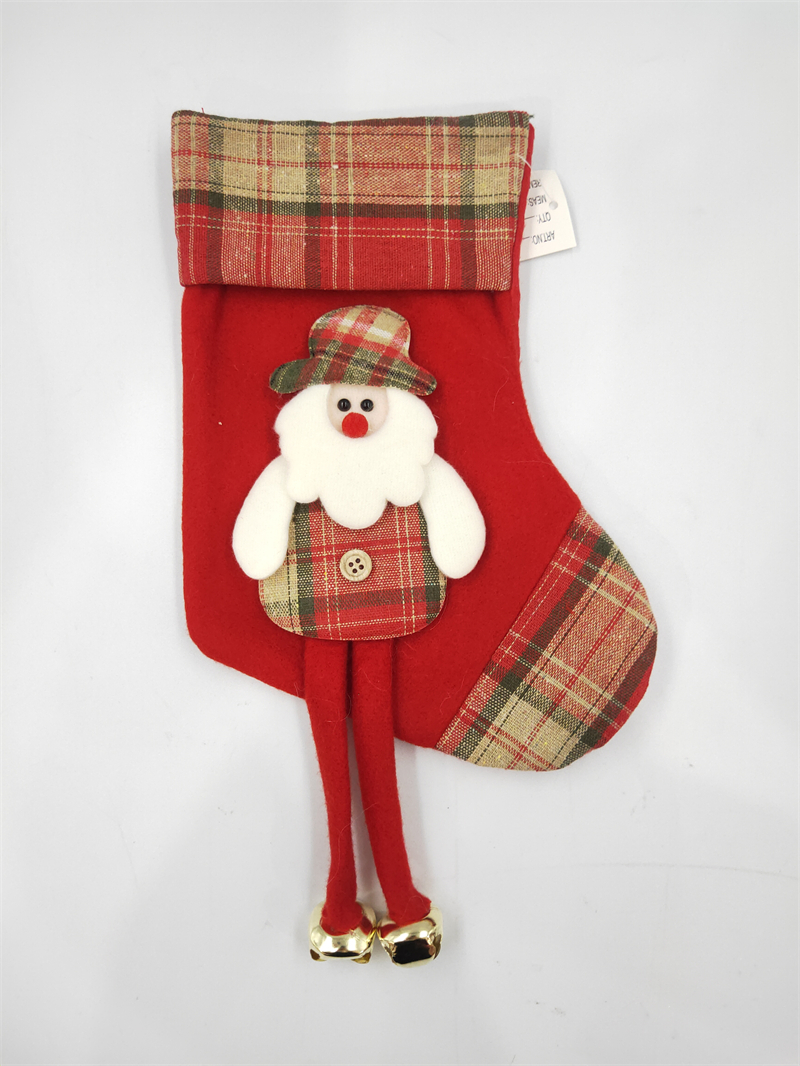 Cheung Chau Christmas Christmas Decorations Santa Claus Snowman Small Socks Christmas Tree Pendant Christmas Stocking Gift Bag