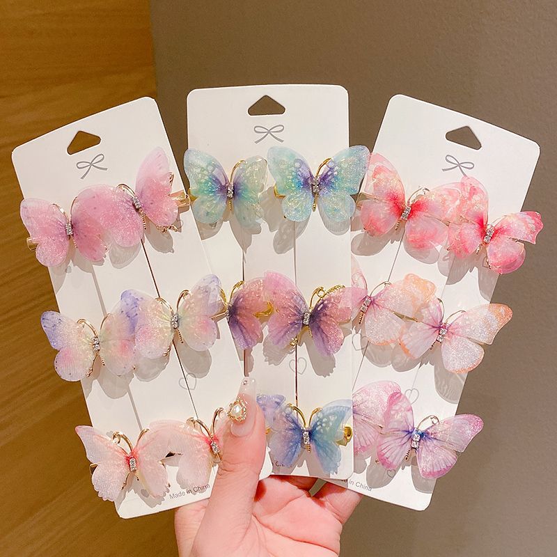 Super fairy butterfly hair clips, cute handcrafted children's hair accessories, headwear wholesale, hair clips, bangs clips, side clips detail image 2