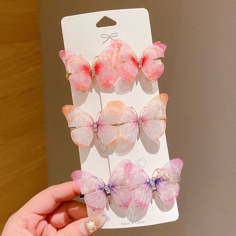 Super fairy butterfly hair clips, cute handcrafted children's hair accessories, headwear wholesale, hair clips, bangs clips, side clips detail image 13