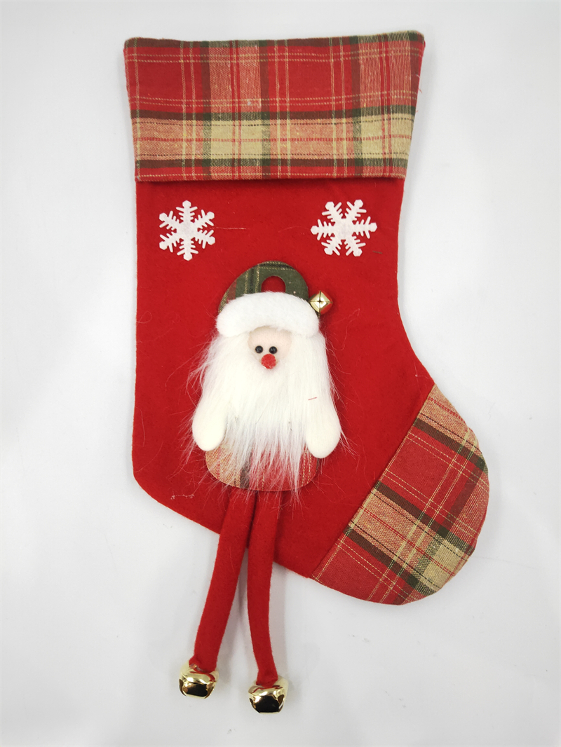 Cheung Chau Christmas Christmas Decorations Santa Claus Snowman Small Socks Christmas Tree Pendant Christmas Stocking Gift Bag Item Picture