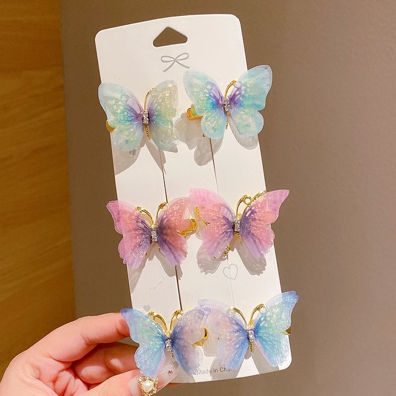 Super fairy butterfly hair clips, cute handcrafted children's hair accessories, headwear wholesale, hair clips, bangs clips, side clips detail image 11