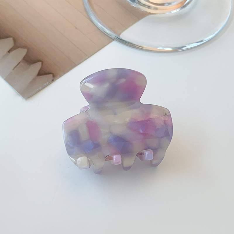 鲨鱼夹/抓夹/醋酸白底实物图