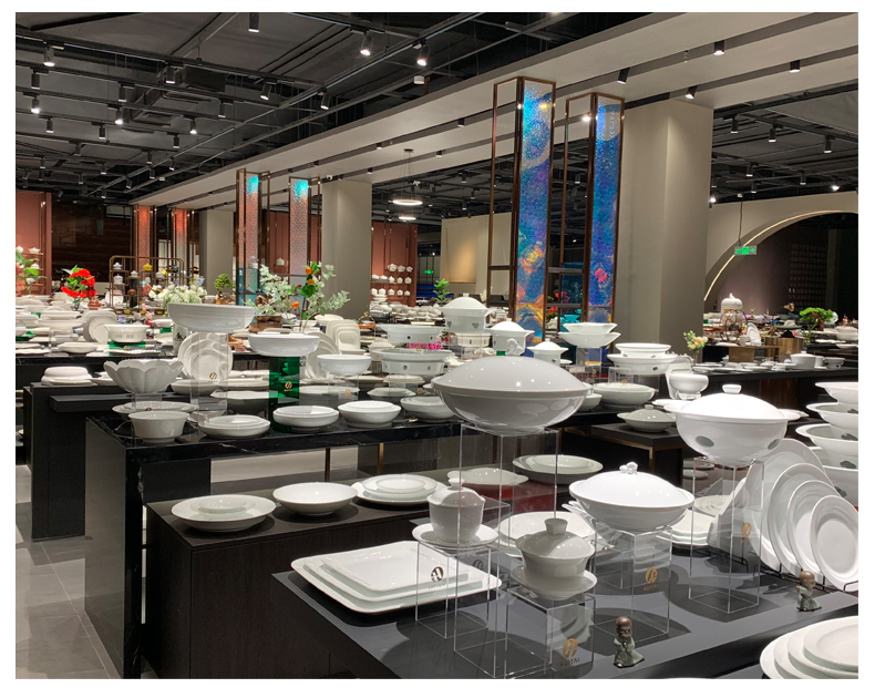 酒店用品陶瓷餐具9寸11寸13寸四方盘纯白陶瓷炒菜盘低骨瓷会所日料店浅盘西餐盘餐厅饭店餐具批发可定制详情8