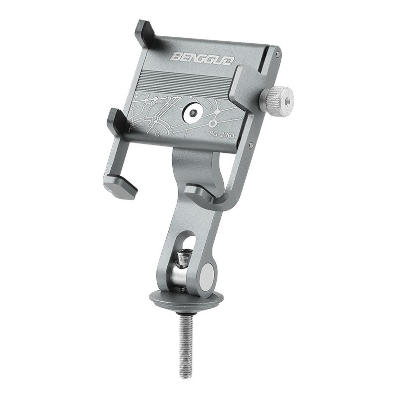 2961 sujetador de bicicleta soporte de teléfono de pie soporte de teléfono de aleación de aluminio soporte de teléfono de bicicleta de montaña cubierta de conjunto de cuencos soporte de teléfono de pie soporte de navegación para llevar abrazadera de teléfono Item Picture