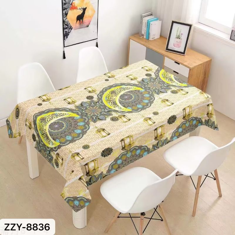 新款PVC桌布，防水防油耐高温1.37*30米详情5