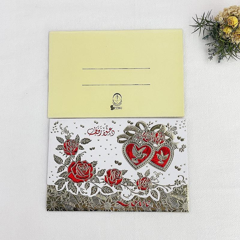 结婚请柬/邀请函/厂家直销/烫金/浮雕/定制/现货/非洲/中东/南美产品图