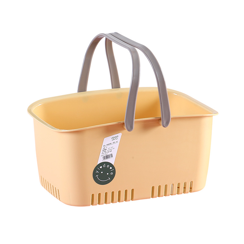 Y165-6041 plastic square storage basket, kitchen organizing basket, fruit and vegetable basket, hand-held storage basket details Picture