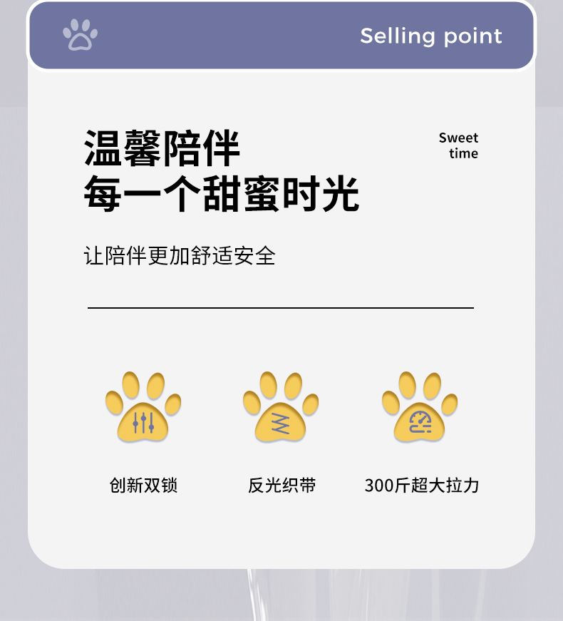 新款5M宠物牵引器自动伸缩狗狗牵引绳遛狗便携式狗绳链子宠物用品详情2