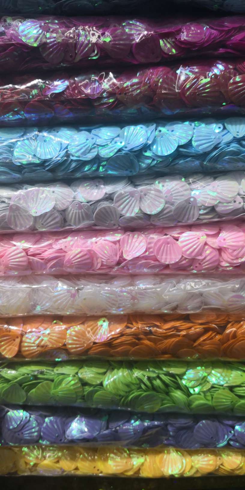 13MM shell sequins DIY sequins, nail art, slime, handicrafts, jewelry accessories, etc. 500g sequins per pack 11
