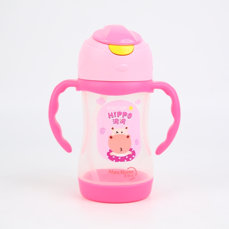 With Sealing Ring Screw Cap Double Handle Clamshell Suction Mouth Grace Home 5302 Children's Fun Sippy Cup Free Shipping Application Scenario