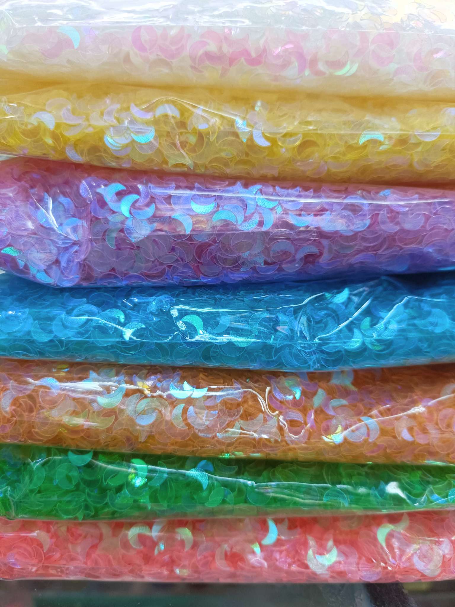 5mm moon sequins DIY sequins, nail art, slime, handicrafts, jewelry accessories, etc. 500g sequins per pack 11