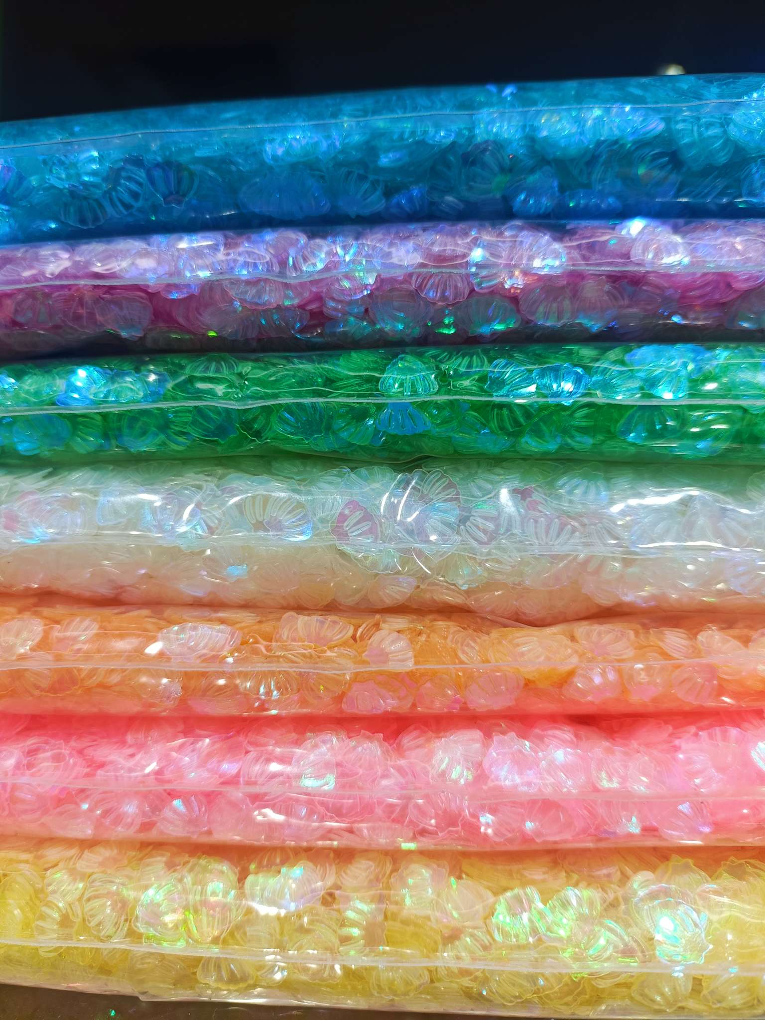 7MM shell sequins DIY Sequins, nail art, slime, handicrafts, jewelry accessories, etc. 500g sequins per pack 11