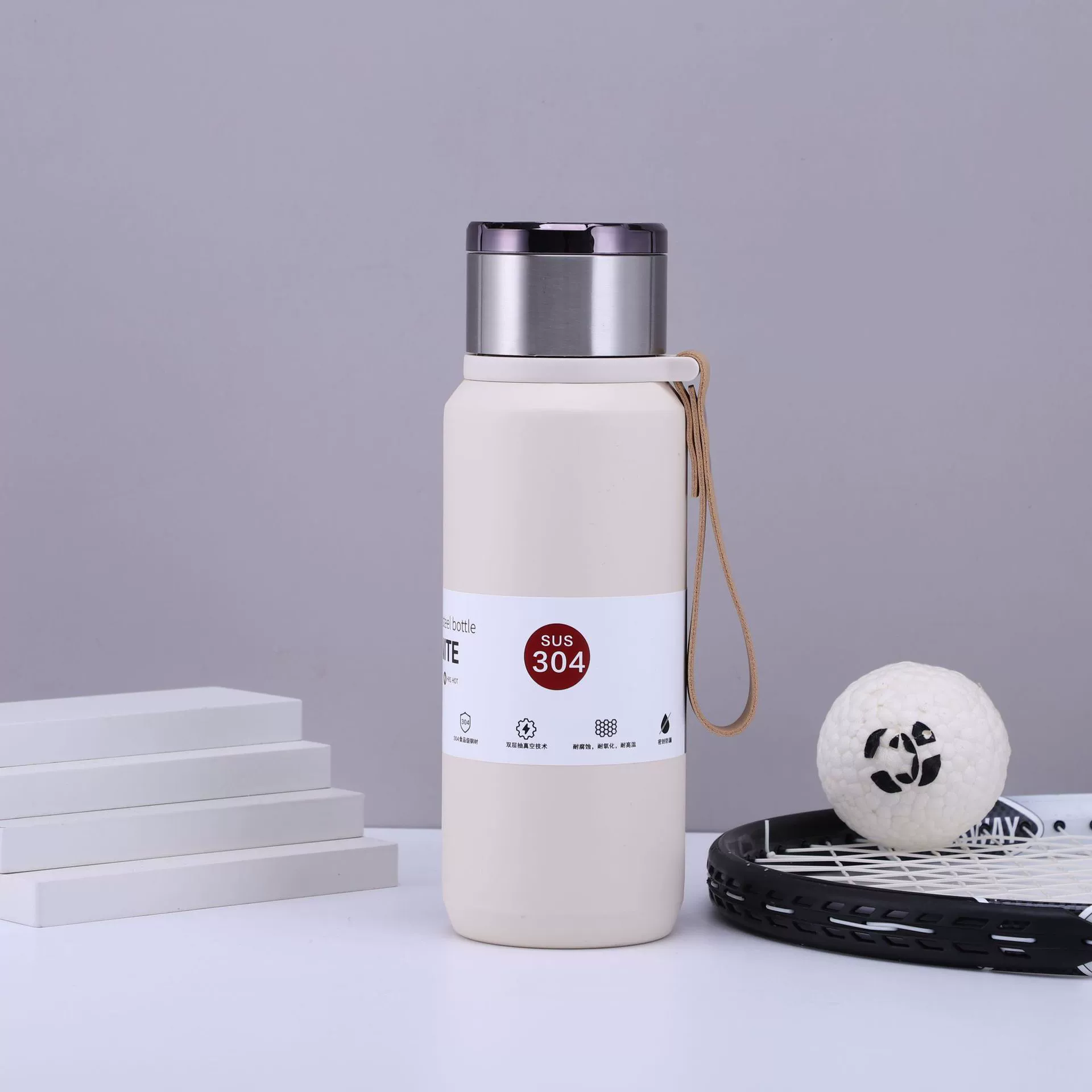 898-YHSQ7156 stainless steel 304 insulated cup, outdoor sports tea-water separation cup, portable large-capacity water bottle detail image 7
