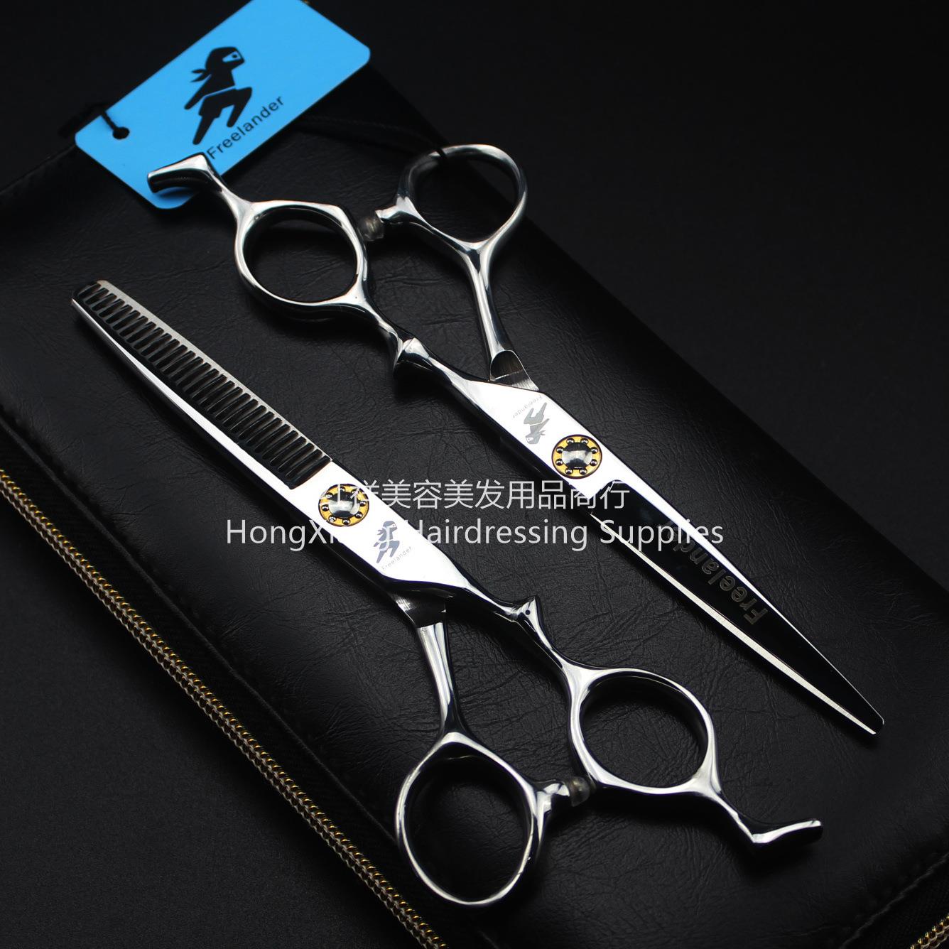 Bearing screws 6.0 inch hair scissors Hair scissors Flat scissors Bangs scissors teeth scissors